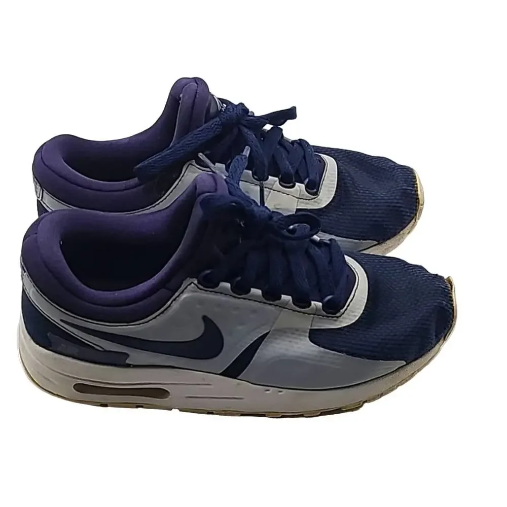Nike Air Max Zero Essential GS Running Shoes Midnight Navy 881224-402 size 3.5Y